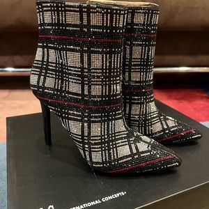 INC Chrystal Embellished Boots Booties size 35 Stunning!
